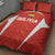 Bolivia Football Quilt Bed Set Go Champions La Verde Red Version