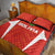 Bolivia Football Quilt Bed Set Go Champions La Verde Red Version