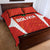 Bolivia Football Quilt Bed Set Go Champions La Verde Red Version