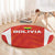 Bolivia Football Round Carpet Go Champions La Verde Red Version