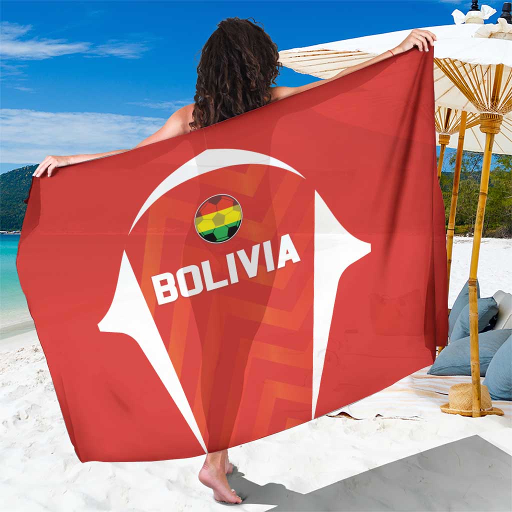 Bolivia Football Sarong Go Champions La Verde Red Version