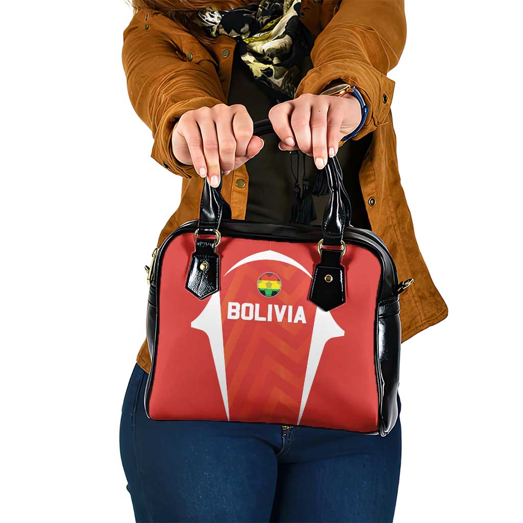 Bolivia Football Shoulder Handbag Go Champions La Verde Red Version