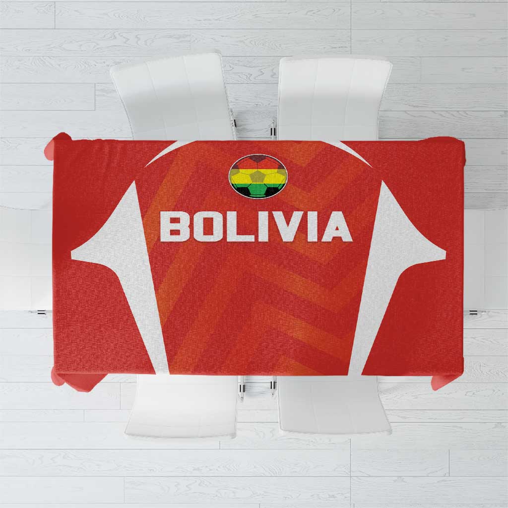 Bolivia Football Tablecloth Go Champions La Verde Red Version