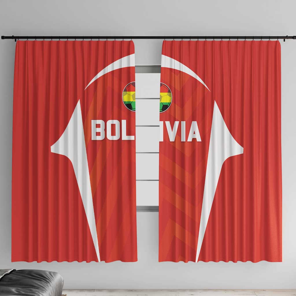 Bolivia Football Window Curtain Go Champions La Verde Red Version