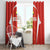 Bolivia Football Window Curtain Go Champions La Verde Red Version