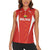 Custom Bolivia Football Women Sleeveless Polo Shirt Go Champions La Verde Red Version