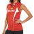 Custom Bolivia Football Women Sleeveless Polo Shirt Go Champions La Verde Red Version