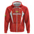 Custom Bolivia Football Zip Hoodie Go Champions La Verde Red Version