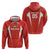 Custom Bolivia Football Zip Hoodie Go Champions La Verde Red Version