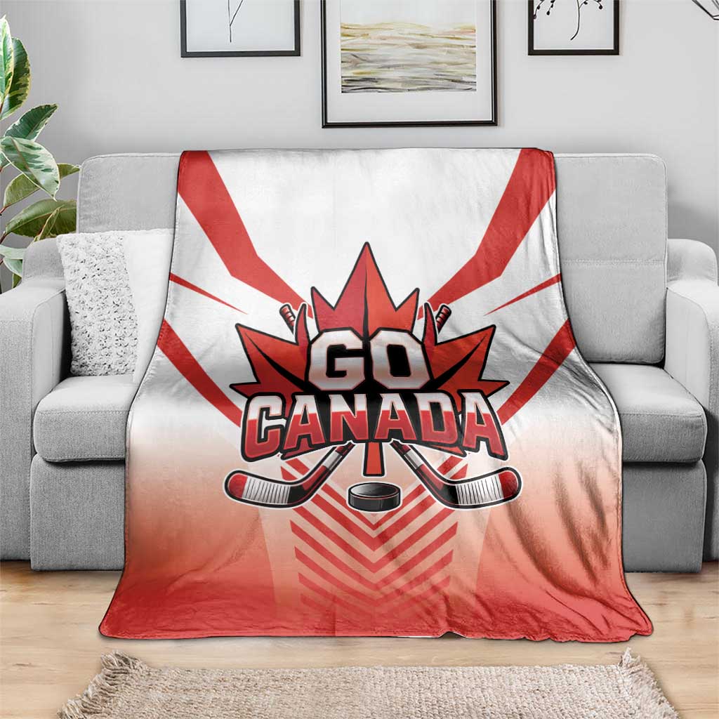 Canada Ice Hockey Blanket Go Canada Unique Style