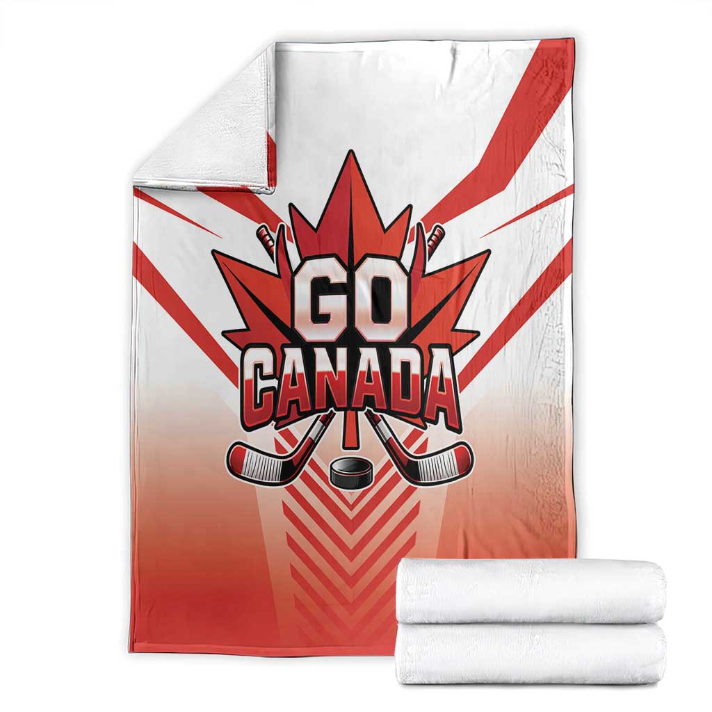 Canada Ice Hockey Blanket Go Canada Unique Style