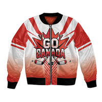 Canada Ice Hockey Custom Bomber Jacket Go Canada Unique Style