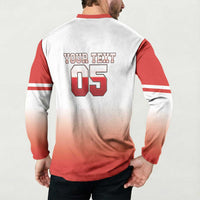 Canada Ice Hockey Custom Button Sweatshirt Go Canada Unique Style