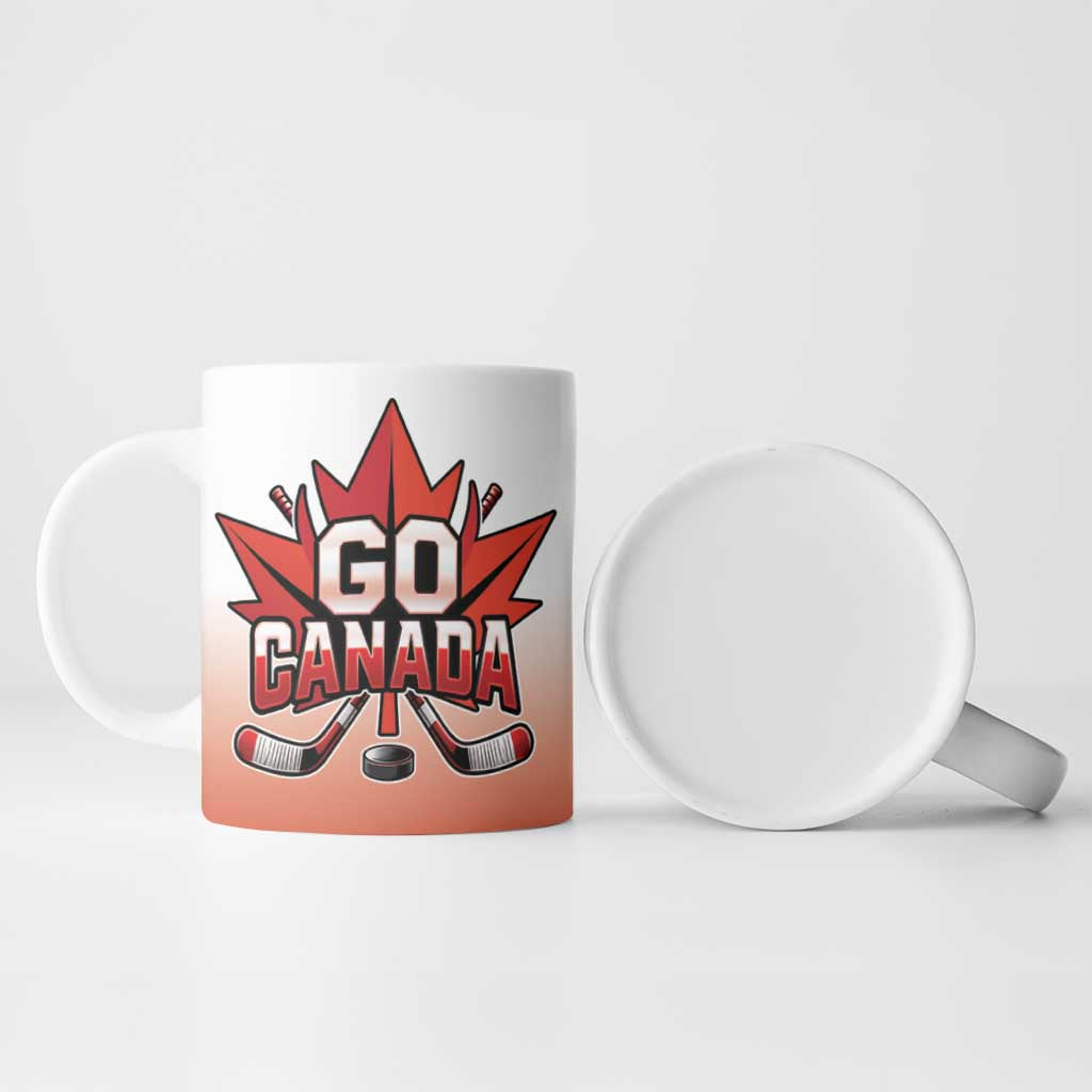 Canada Ice Hockey Custom Ceramic Mug Go Canada Unique Style