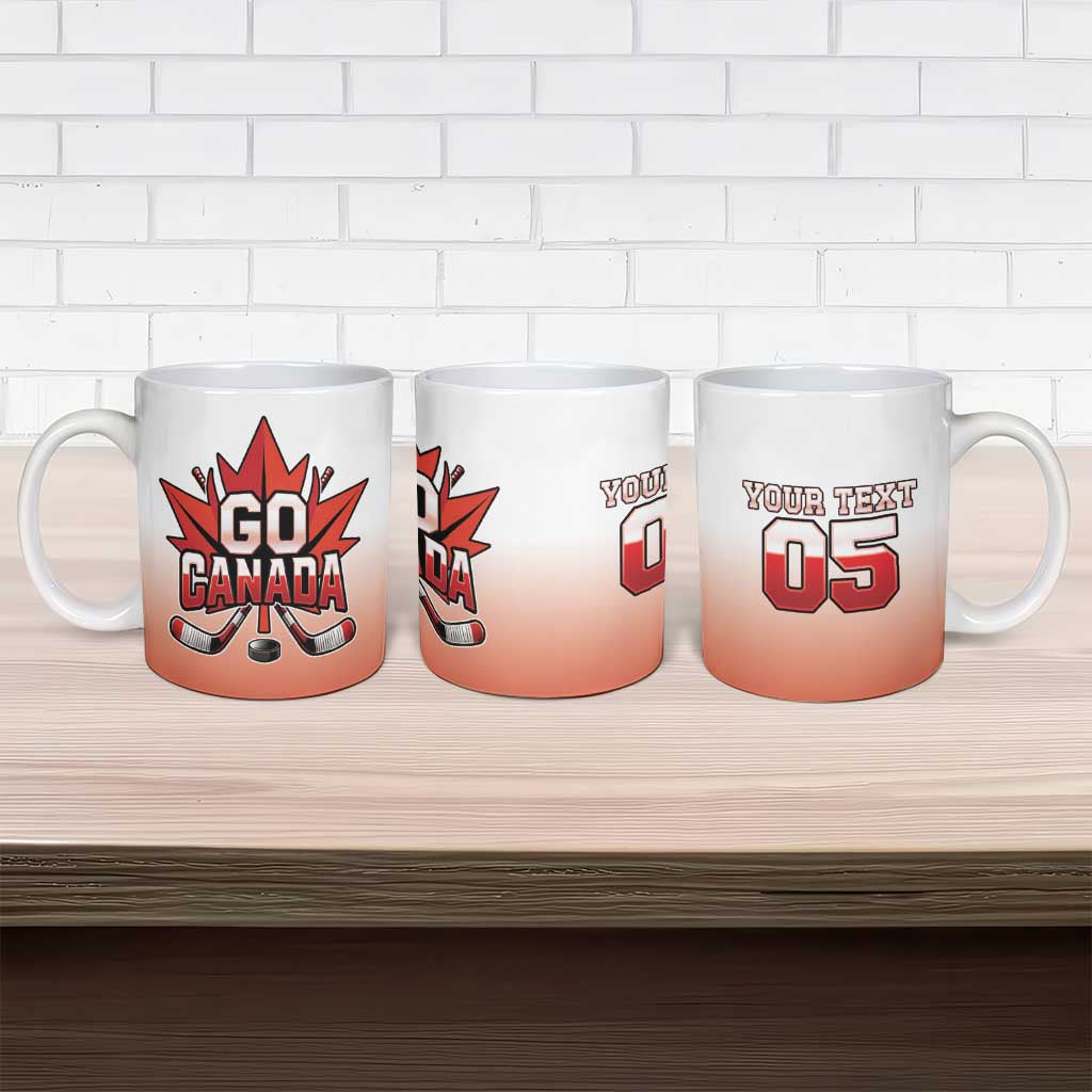 Canada Ice Hockey Custom Ceramic Mug Go Canada Unique Style