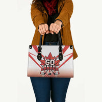 Canada Ice Hockey Leather Bag Go Canada Unique Style