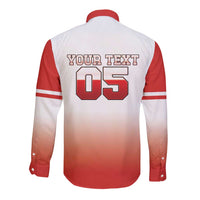 Canada Ice Hockey Custom Long Sleeve Button Shirt Go Canada Unique Style