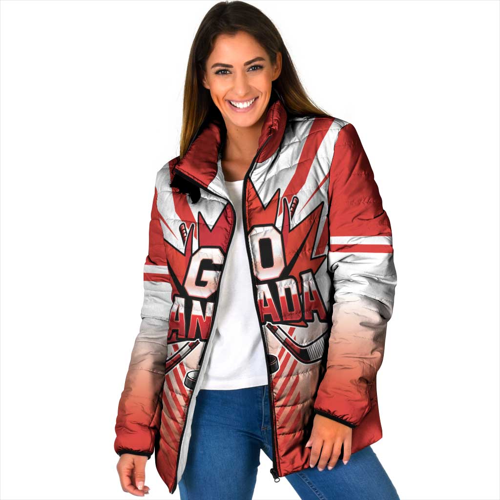 Canada Ice Hockey Custom Padded Jacket Go Canada Unique Style