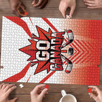 Canada Ice Hockey Puzzle Go Canada Unique Style