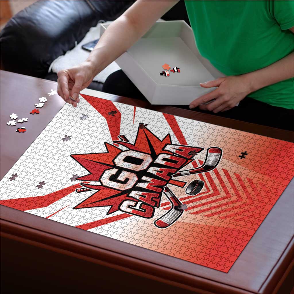 Canada Ice Hockey Puzzle Go Canada Unique Style