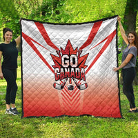 Canada Ice Hockey Quilt Go Canada Unique Style