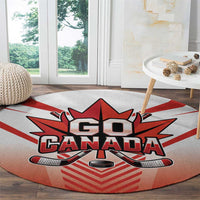Canada Ice Hockey Round Carpet Go Canada Unique Style