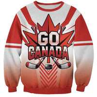 Canada Ice Hockey Custom Sweatshirt Go Canada Unique Style