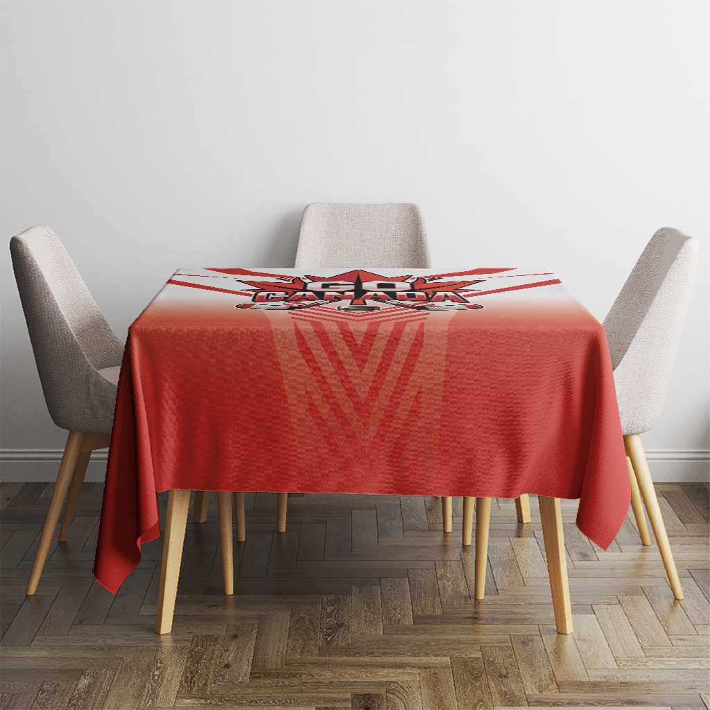 Canada Ice Hockey Tablecloth Go Canada Unique Style