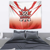 Canada Ice Hockey Tapestry Go Canada Unique Style