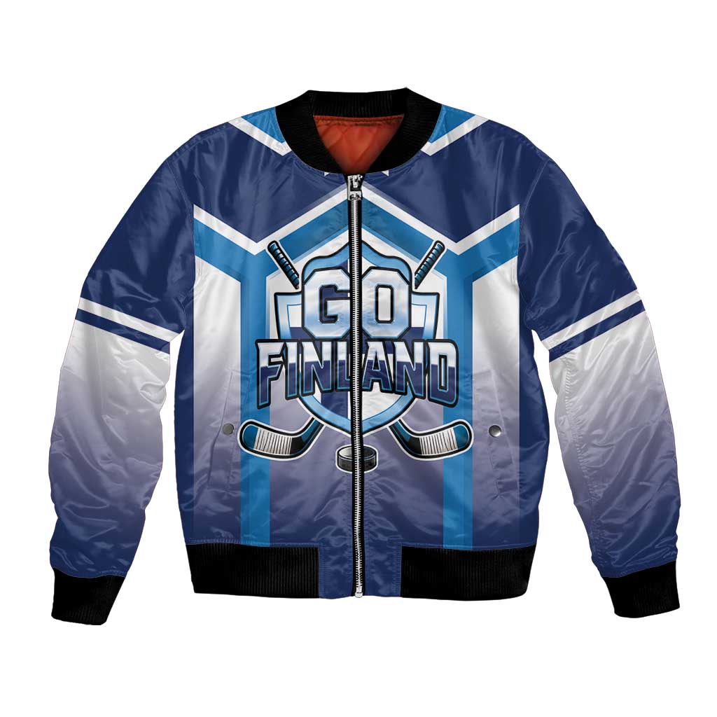 Finland Ice Hockey Custom Bomber Jacket Go Suomi Lion Unique Style