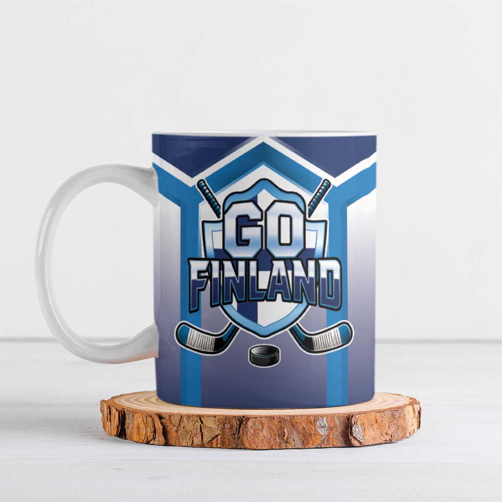 Finland Ice Hockey Custom Ceramic Mug Go Suomi Lion Unique Style