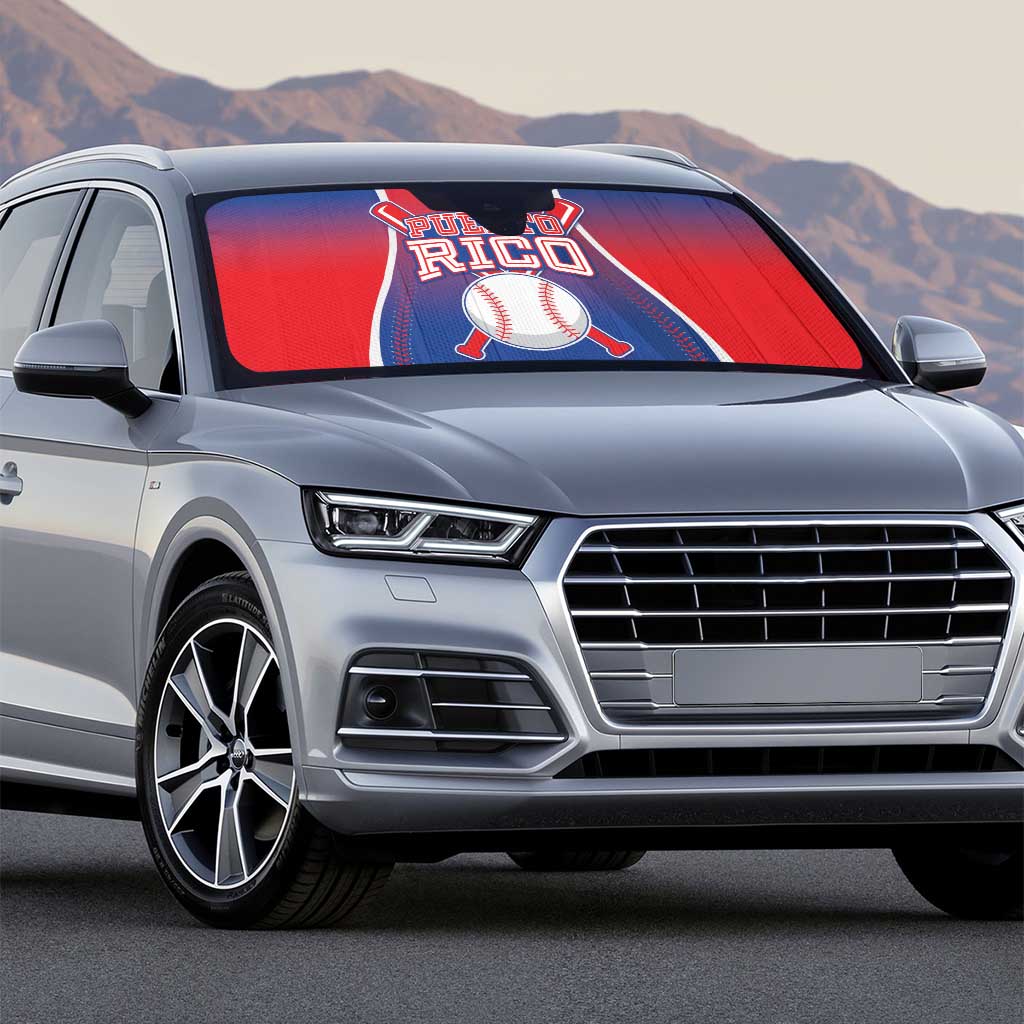Puerto Rico Baseball Auto Sun Shade Unique Style