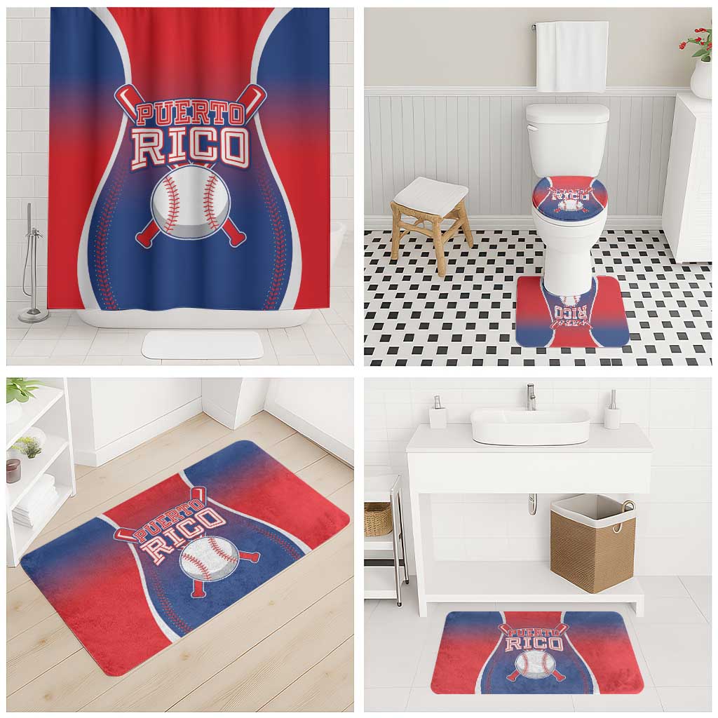 Puerto Rico Baseball Bathroom Set Unique Style