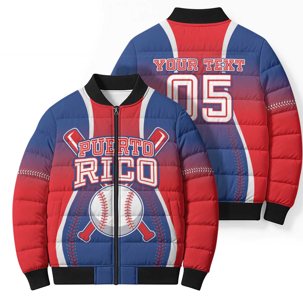 Puerto Rico Baseball Custom Bomber Puffer Jacket Unique Style