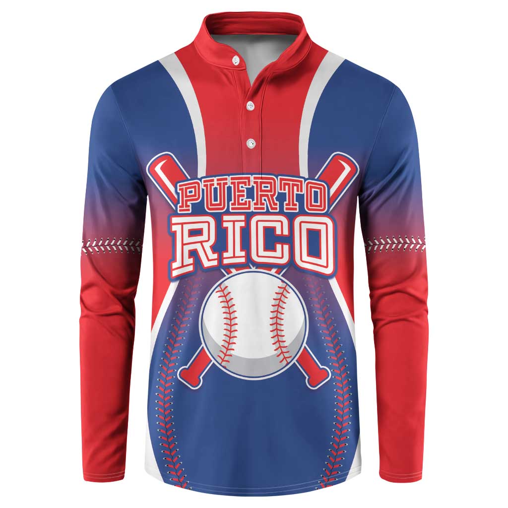 Puerto Rico Baseball Custom Button Sweatshirt Unique Style