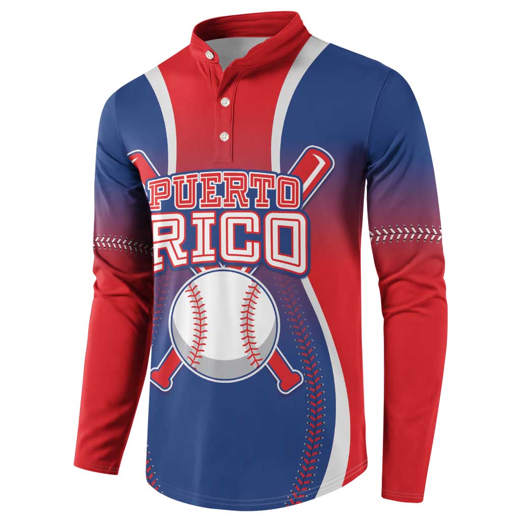 Puerto Rico Baseball Custom Button Sweatshirt Unique Style