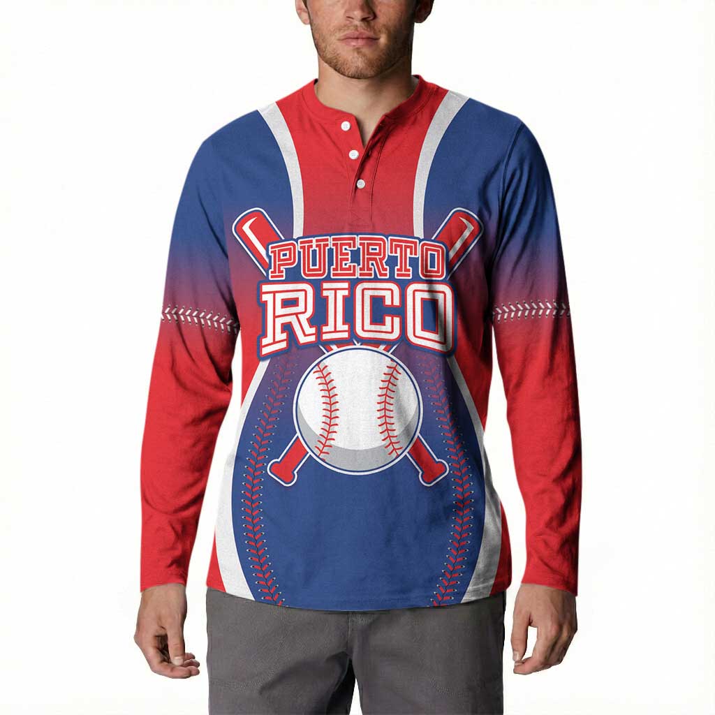 Puerto Rico Baseball Custom Button Sweatshirt Unique Style