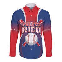Puerto Rico Baseball Custom Long Sleeve Button Shirt Unique Style