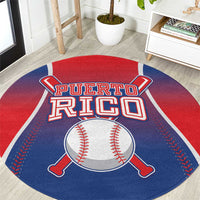 Puerto Rico Baseball Round Carpet Unique Style
