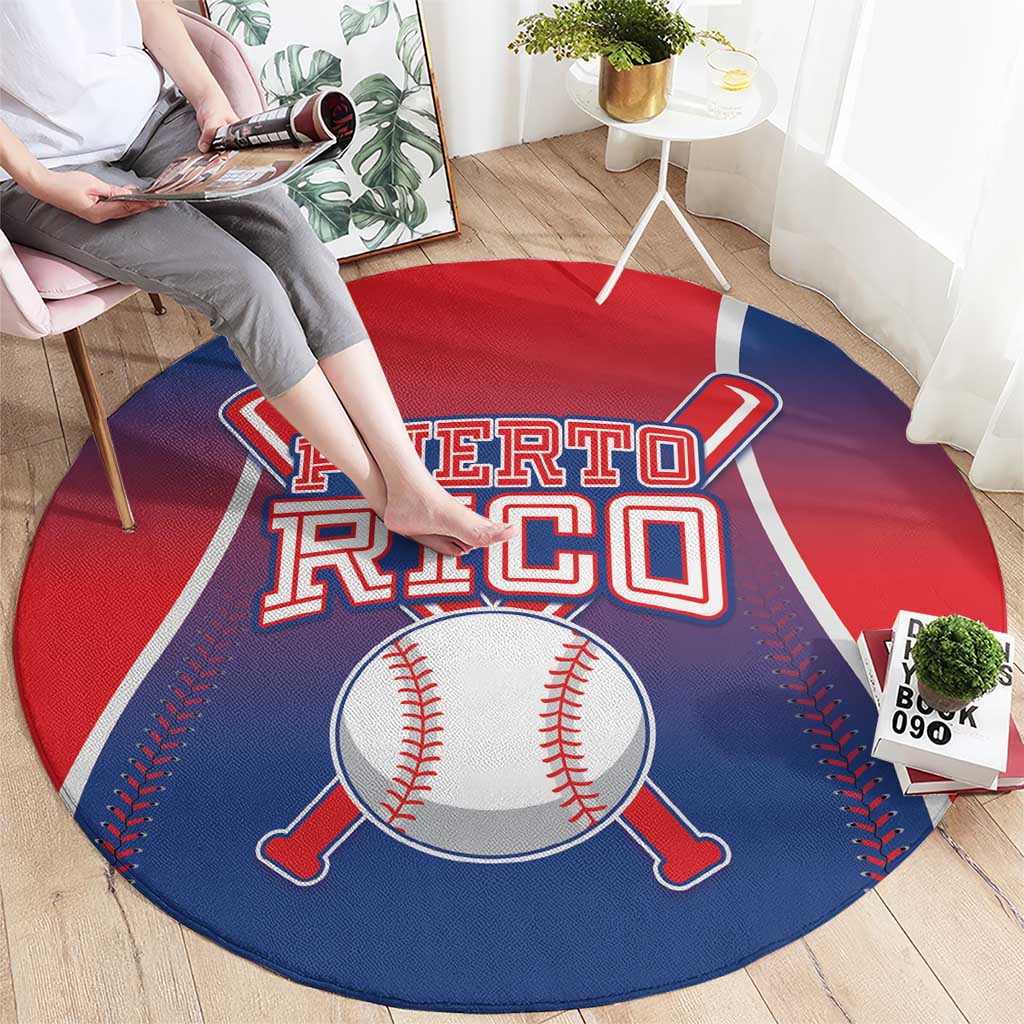 Puerto Rico Baseball Round Carpet Unique Style