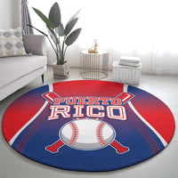 Puerto Rico Baseball Round Carpet Unique Style