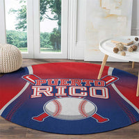 Puerto Rico Baseball Round Carpet Unique Style