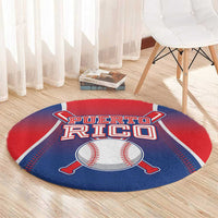 Puerto Rico Baseball Round Carpet Unique Style