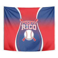 Puerto Rico Baseball Tapestry Unique Style