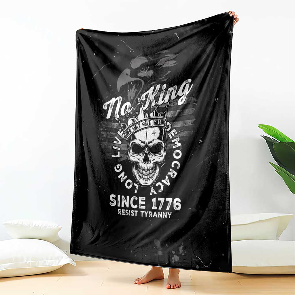No Kings In America Blanket Resist Tyranny - Wonder Print Shop