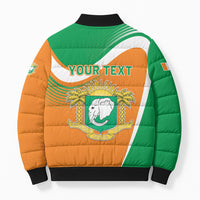 Personalized Ivory Coast 1960 Bomber Puffer Jacket Happy Independence Day