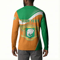 Personalized Ivory Coast 1960 Button Sweatshirt Happy Independence Day