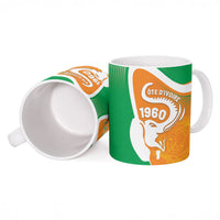 Personalized Ivory Coast 1960 Ceramic Mug Happy Independence Day