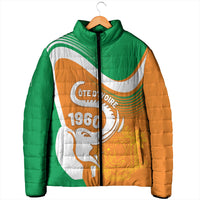 Personalized Ivory Coast 1960 Padded Jacket Happy Independence Day