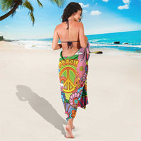 Hippie Peace Love Sarong Colorful Style - Wonder Print Shop